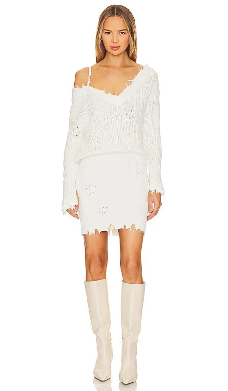 SER.O.YA Maude Dress in White