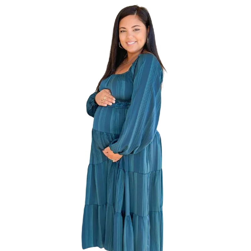Serena Dress - Teal Green