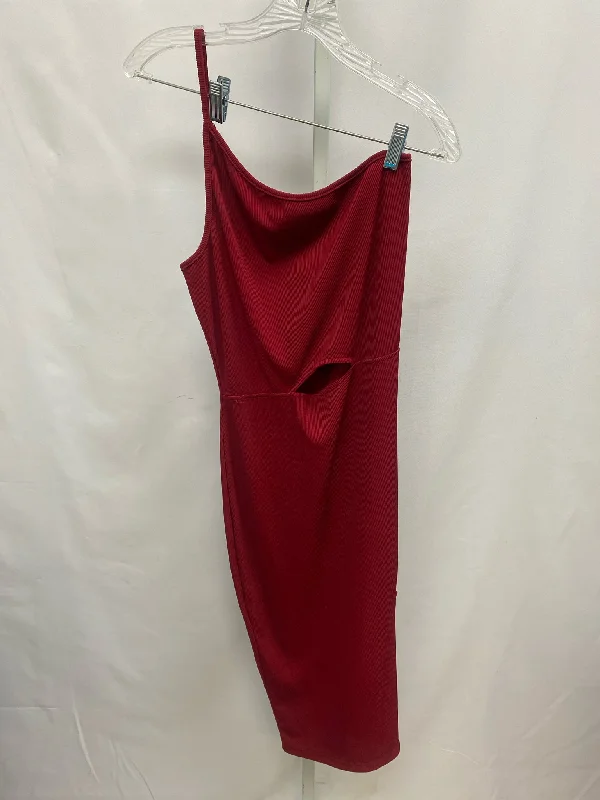 Size Medium Fashion Burgundy Junior Dress