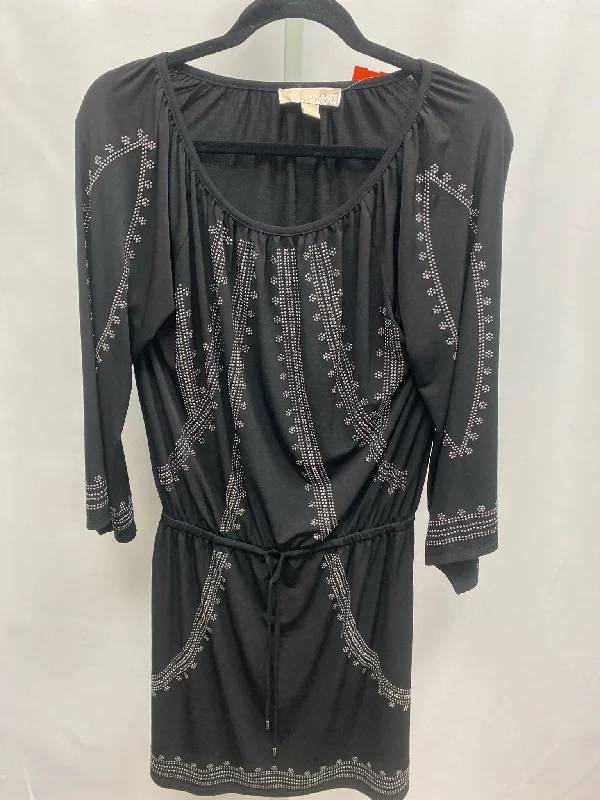 Size XXS Michael Kors black & bling 3/4 Sleeve Dress
