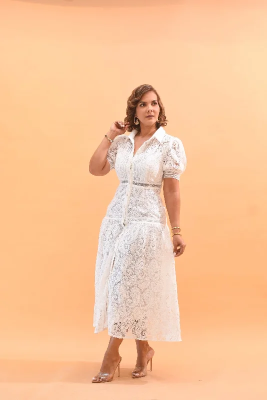 Story Day Dress White