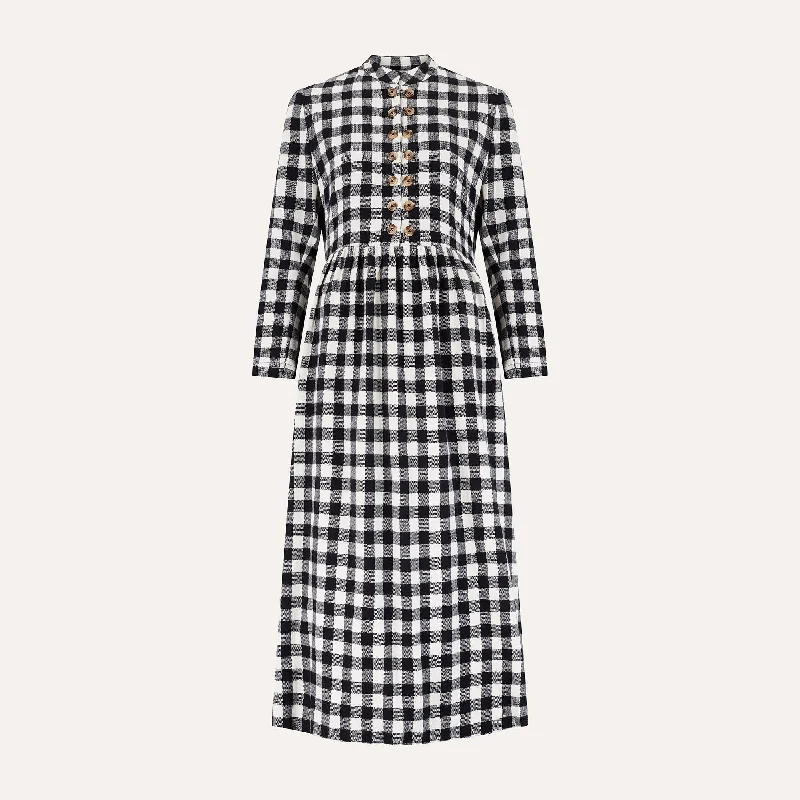 Black & White Check - Brushed Cotton