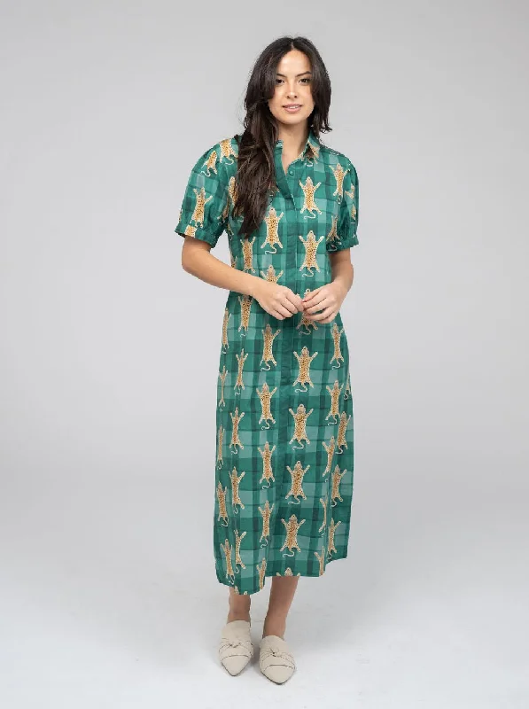 The Kris Dress | Green Cheetah