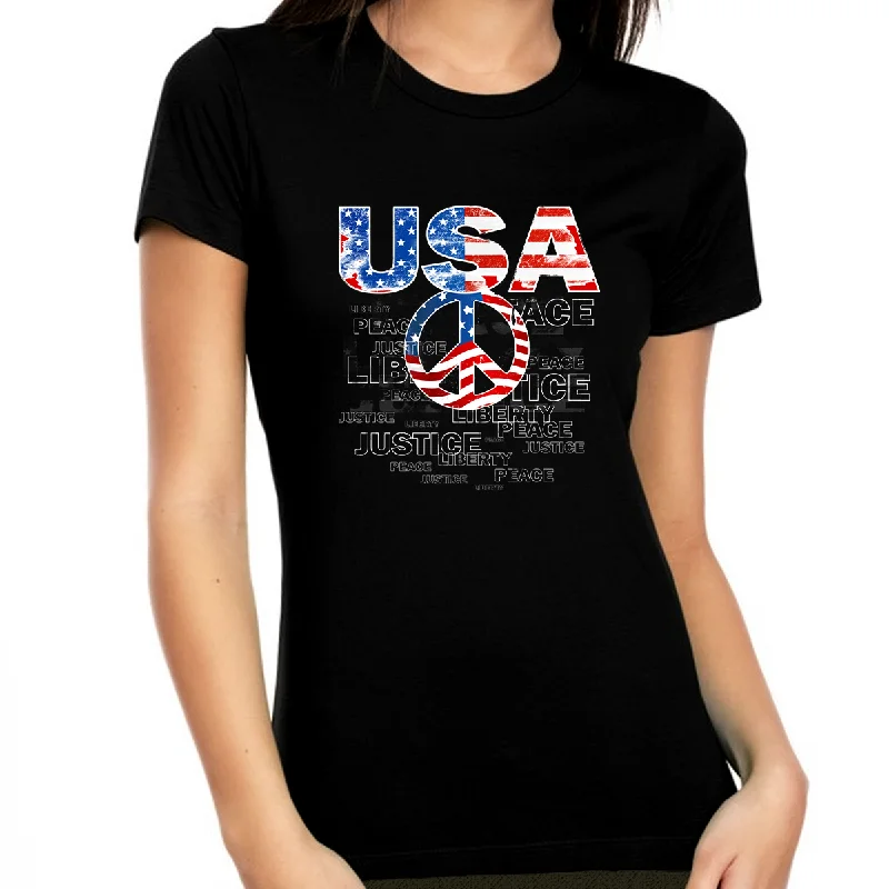 4th of July Shirts for Women USA Shirt Patriotic Shirts for Women Peace Sign US Flag American Flag Shirt Casual Formal Business 4th of July Shirts for Women USA Shirt Patriotic Shirts for Women Peace Sign US Flag American Flag Shirt Casual Formal Business