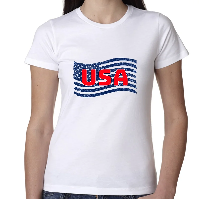 4th of July Shirts Women 4th of July Shirt Patriotic Shirts USA Shirt American Flag Shirt Women Welt Pockets Slit Pockets