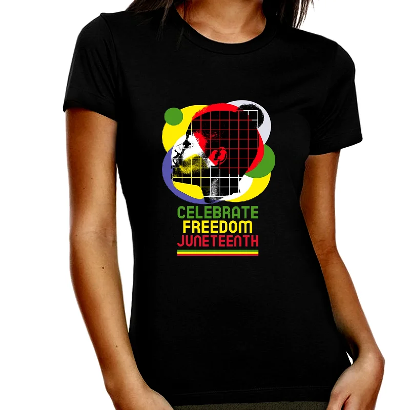 Juneteenth Black History T-shirt for Women Freedom Day Womens Black Pride Tee Terry Blend Velvet Blend Canvas Blend Juneteenth Black History T-shirt for Women Freedom Day Womens Black Pride Tee Terry Blend Velvet Blend Canvas Blend