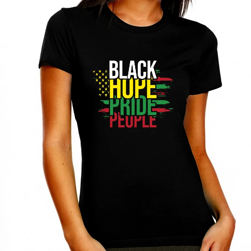 Black History T-shirt for Women Freedom Day Womens Black Pride Tee Sequined Glittery Shiny Black History T-shirt for Women Freedom Day Womens Black Pride Tee Sequined Glittery Shiny