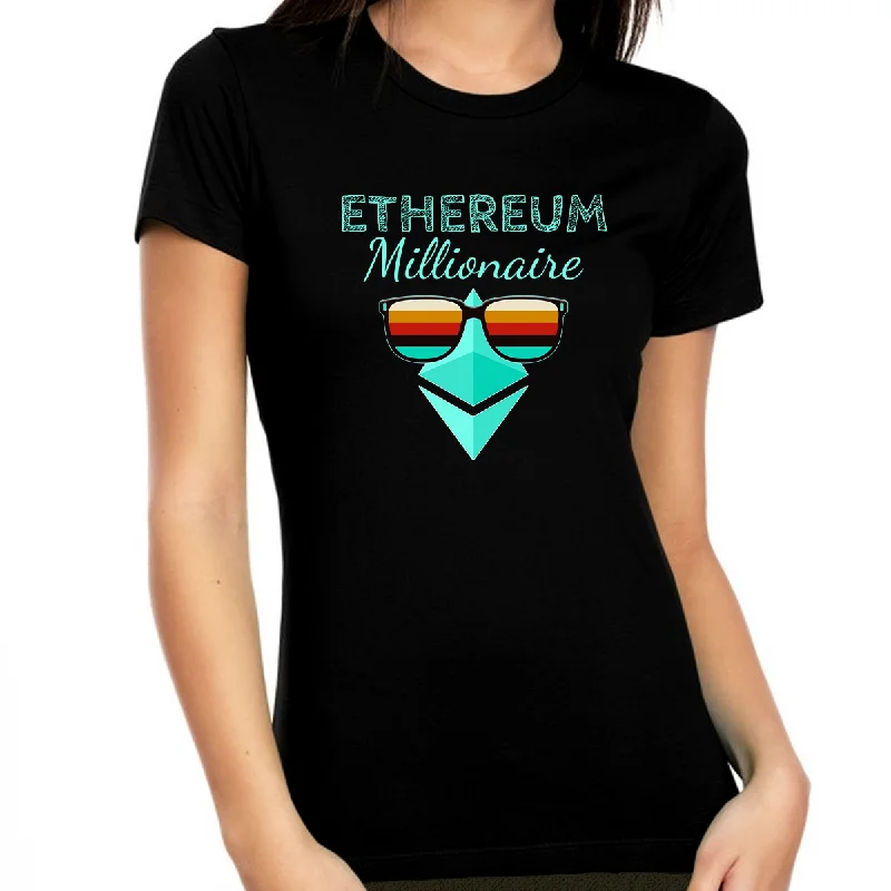 Crypto Shirts for Women Crypto Gifts Crypto Millionaire Ethereum Shirt Crypto Shirt ETH Ethereum Shirt Nylon Fabric Polyester Fabric Spandex Fabric Crypto Shirts for Women Crypto Gifts Crypto Millionaire Ethereum Shirt Crypto Shirt ETH Ethereum Shirt Nylon Fabric Polyester Fabric Spandex Fabric