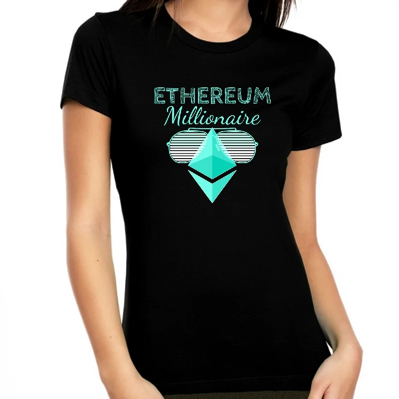 Crypto Shirts for Women Crypto Gifts Ethereum Shirt Crypto Shirt Crypto Millionaire ETH Ethereum Shirt Cotton Fabric Linen Fabric Terry Fabric Crypto Shirts for Women Crypto Gifts Ethereum Shirt Crypto Shirt Crypto Millionaire ETH Ethereum Shirt Cotton Fabric Linen Fabric Terry Fabric