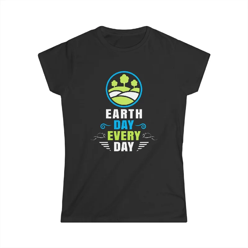 Earth Day Every Day Earth Day Shirts Save the Planet Womens T Shirts Collared Crew Neck Turtle Neck Earth Day Every Day Earth Day Shirts Save the Planet Womens T Shirts Collared Crew Neck Turtle Neck