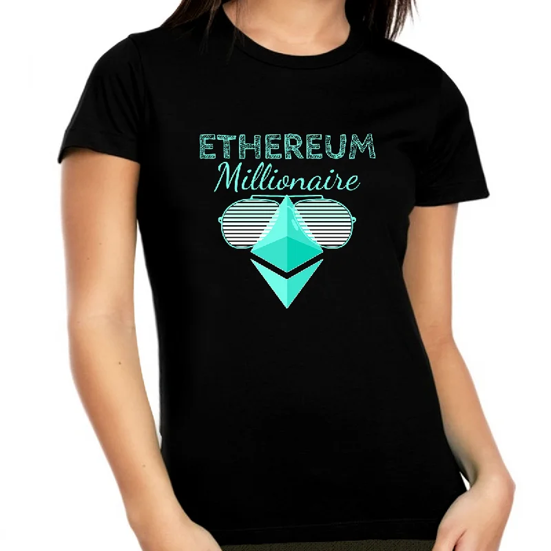 Ethereum Shirts for Women Plus Size Ethereum Shirt Crypto Shirt Crypto Millionaire ETH Ethereum Shirt Houndstooth Herringbone Solid Ethereum Shirts for Women Plus Size Ethereum Shirt Crypto Shirt Crypto Millionaire ETH Ethereum Shirt Houndstooth Herringbone Solid