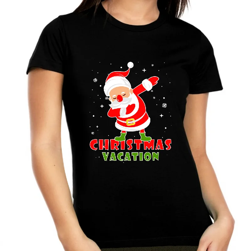Funny Plus Size Christmas Shirts for Women Family Vacay Christmas Outfits Christmas Vacation Shirt Sequined Glittery Shiny Funny Plus Size Christmas Shirts for Women Family Vacay Christmas Outfits Christmas Vacation Shirt Sequined Glittery Shiny