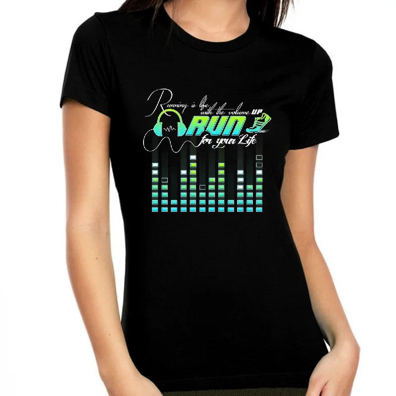 Funny Running TShirts Runner Gifts for WOMEN Running Shirts Graphic Tees for Runners Marathon, 5k, 10k, Trail Running Hooded Caped Shawl Collar Funny Running TShirts Runner Gifts for WOMEN Running Shirts Graphic Tees for Runners Marathon, 5k, 10k, Trail Running Hooded Caped Shawl Collar