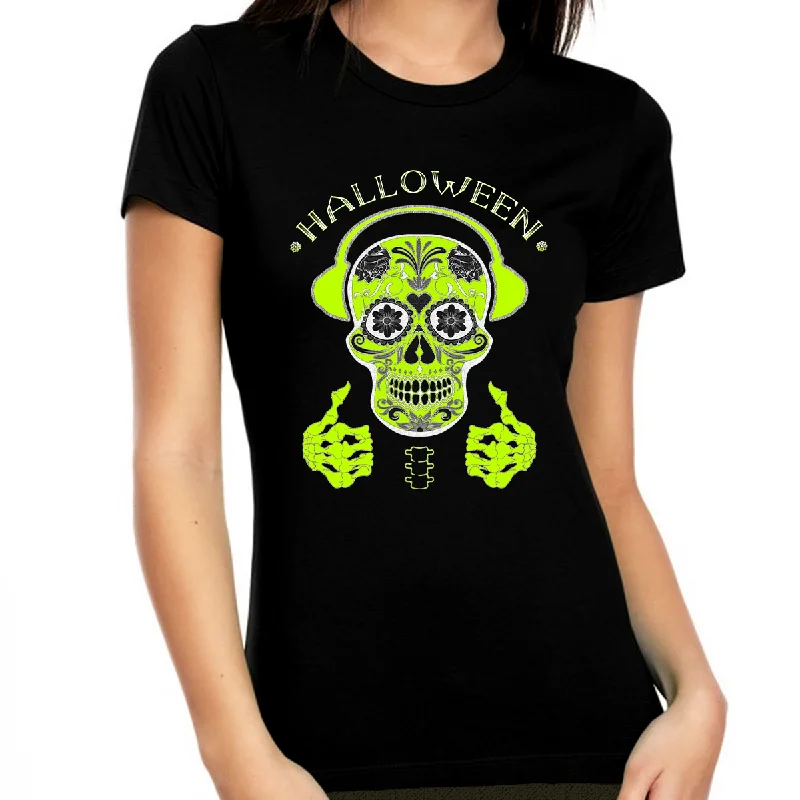Funny Skeleton Shirt Halloween Shirts for Women Halloween Clothes for Women Tops Womens Skull Shirt Ribbed T-Shirt High Neck Heavyweight Funny Skeleton Shirt Halloween Shirts for Women Halloween Clothes for Women Tops Womens Skull Shirt Ribbed T-Shirt High Neck Heavyweight