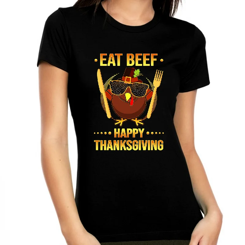 Funny Thanksgiving Shirts for Women Beef Shirt Thanksgiving Shirt Funny Turkey Shirt Fall Shirts Welt Pockets Slit Pockets Funny Thanksgiving Shirts for Women Beef Shirt Thanksgiving Shirt Funny Turkey Shirt Fall Shirts Welt Pockets Slit Pockets