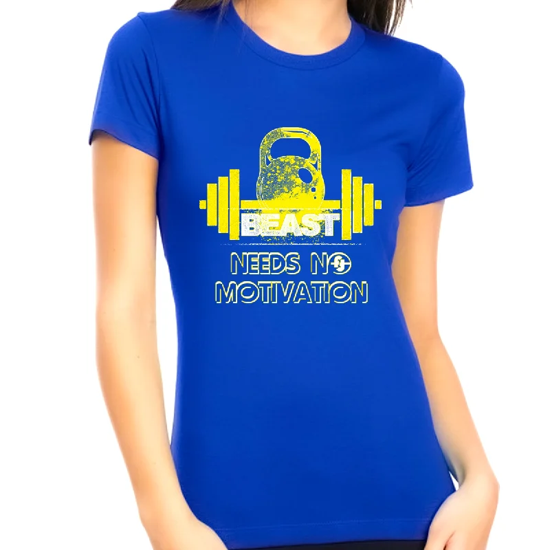 Graphic Tees for WOMEN and TEENS - Beast Work Out Shirts for WOMEN Vintage Casual Gym Shirts Denim Fabric Leather Fabric Suede Fabric Graphic Tees for WOMEN and TEENS - Beast Work Out Shirts for WOMEN Vintage Casual Gym Shirts Denim Fabric Leather Fabric Suede Fabric
