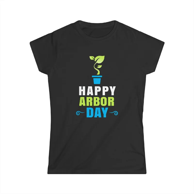 Happy Arbor Day Shirt Outfit for Earth Day Plant More Trees Women Shirts Notch Collar Peter Pan Collar Cowl Neck Happy Arbor Day Shirt Outfit for Earth Day Plant More Trees Women Shirts Notch Collar Peter Pan Collar Cowl Neck
