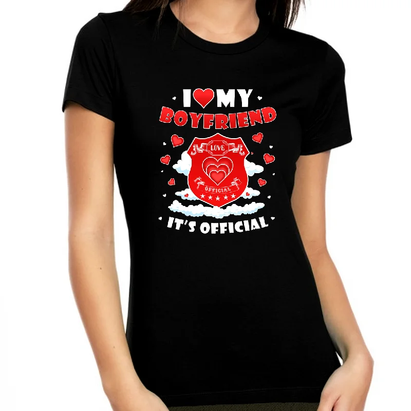 I Love My Boyfriend Shirt I Heart My Boyfriend Official Love Shirt Valentines Day Gifts for Her Oversized T-Shirt Spandex breathable I Love My Boyfriend Shirt I Heart My Boyfriend Official Love Shirt Valentines Day Gifts for Her Oversized T-Shirt Spandex breathable