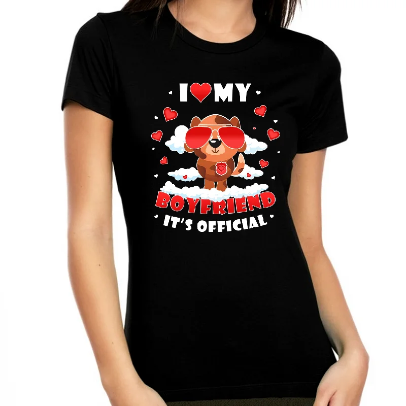 I Love My Boyfriend Shirt I Heart Valentine Shirts for Women Shirt Valentines Day Gifts for Her Notch Collar Peter Pan Collar Cowl Neck I Love My Boyfriend Shirt I Heart Valentine Shirts for Women Shirt Valentines Day Gifts for Her Notch Collar Peter Pan Collar Cowl Neck
