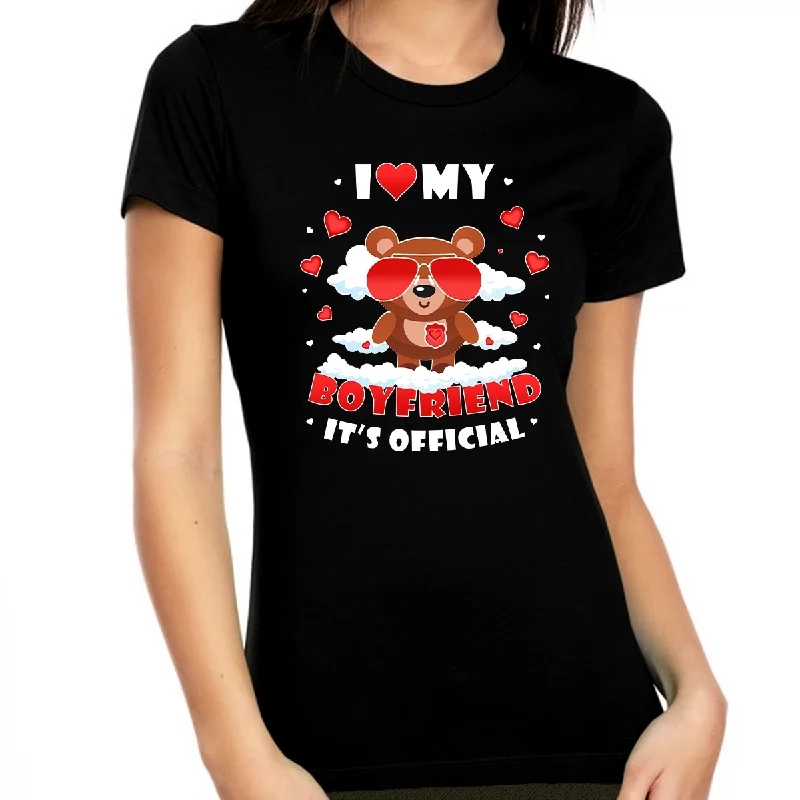 I Love My Boyfriend Shirt Valentines Day Outfit Women Love Shirt Sweet Bear Valentines Day Gifts for Her Polka Dot Checkered Tartan I Love My Boyfriend Shirt Valentines Day Outfit Women Love Shirt Sweet Bear Valentines Day Gifts for Her Polka Dot Checkered Tartan
