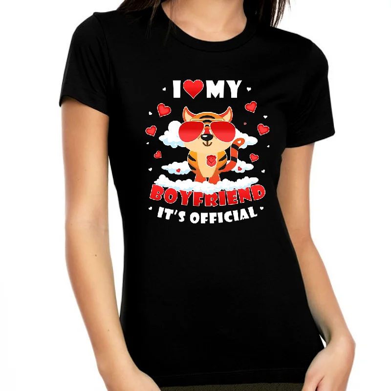 I Love My Boyfriend Shirt Valentines Shirts for Women Love Shirt Valentines Day Gifts for Her Striped Floral Plaid I Love My Boyfriend Shirt Valentines Shirts for Women Love Shirt Valentines Day Gifts for Her Striped Floral Plaid