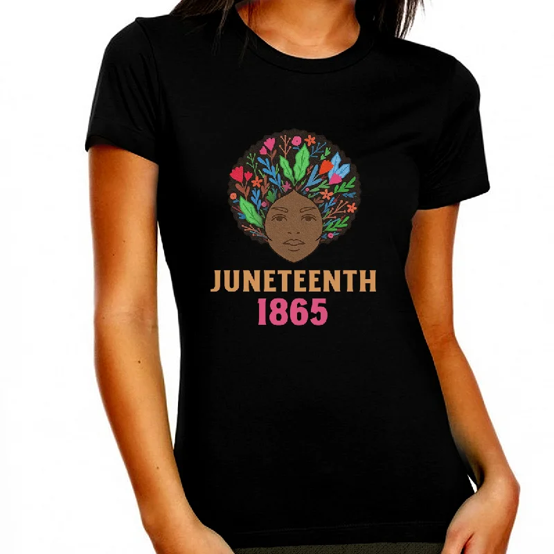 Juneteenth Black History T-shirt for Women Freedom Day Womens Black Pride Tee Front Pockets Side Pockets Patch Pockets Juneteenth Black History T-shirt for Women Freedom Day Womens Black Pride Tee Front Pockets Side Pockets Patch Pockets