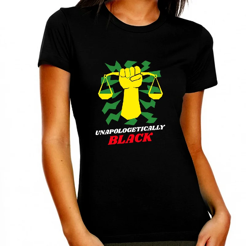Black History T-shirt for Women Freedom Day Womens Black Pride Tee Satin Fabric Silk Fabric Chiffon Fabric Black History T-shirt for Women Freedom Day Womens Black Pride Tee Satin Fabric Silk Fabric Chiffon Fabric