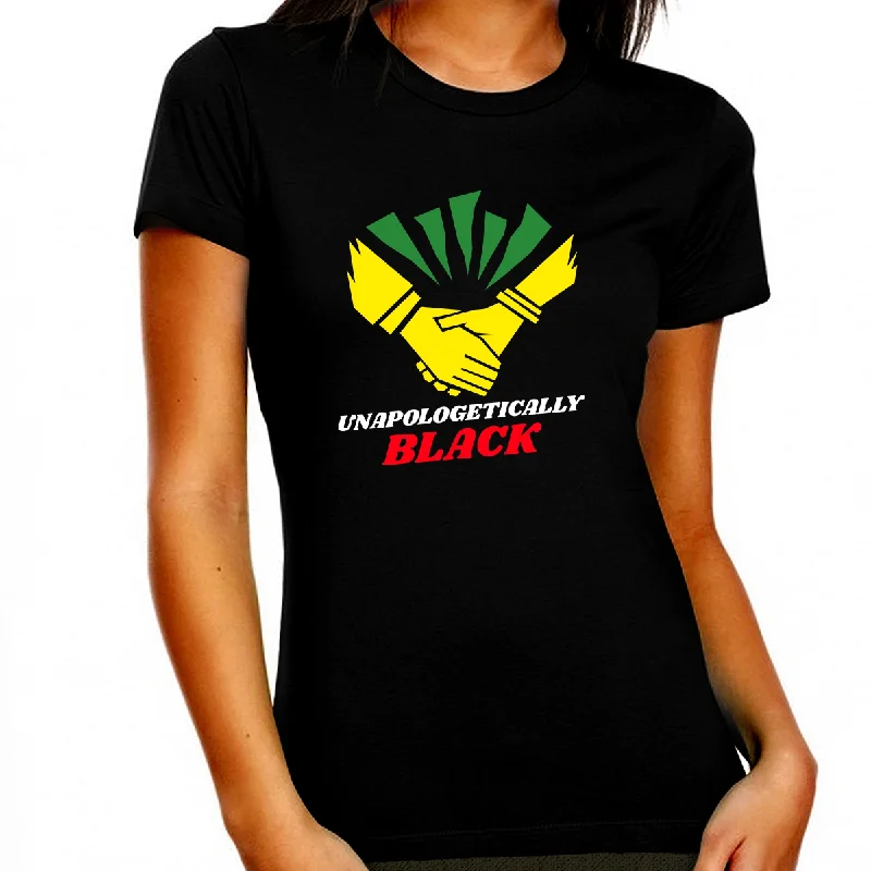 Black History T-shirt for Women Freedom Day Womens Black Pride Tee Denim Fabric Leather Fabric Suede Fabric Black History T-shirt for Women Freedom Day Womens Black Pride Tee Denim Fabric Leather Fabric Suede Fabric