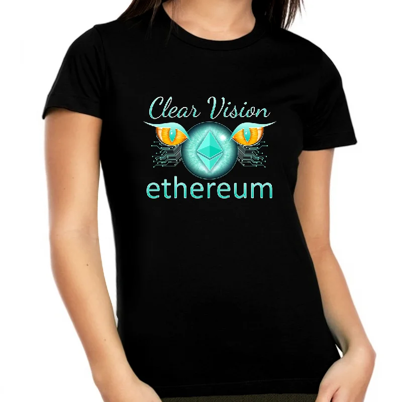 Plus Size Crypto Shirts for Women Ethereum Shirt Crypto Shirt Ethereum Clear Vision Ethereum Shirt Spandex Blend Rayon Blend Denim Blend Plus Size Crypto Shirts for Women Ethereum Shirt Crypto Shirt Ethereum Clear Vision Ethereum Shirt Spandex Blend Rayon Blend Denim Blend