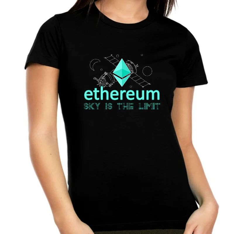 Plus Size Ethereum Shirts for Women Ethereum Cryptocurrency ETH Shirt Crypto Shirt Cool Ethereum Shirt Graphic Embroidered Appliqued Plus Size Ethereum Shirts for Women Ethereum Cryptocurrency ETH Shirt Crypto Shirt Cool Ethereum Shirt Graphic Embroidered Appliqued