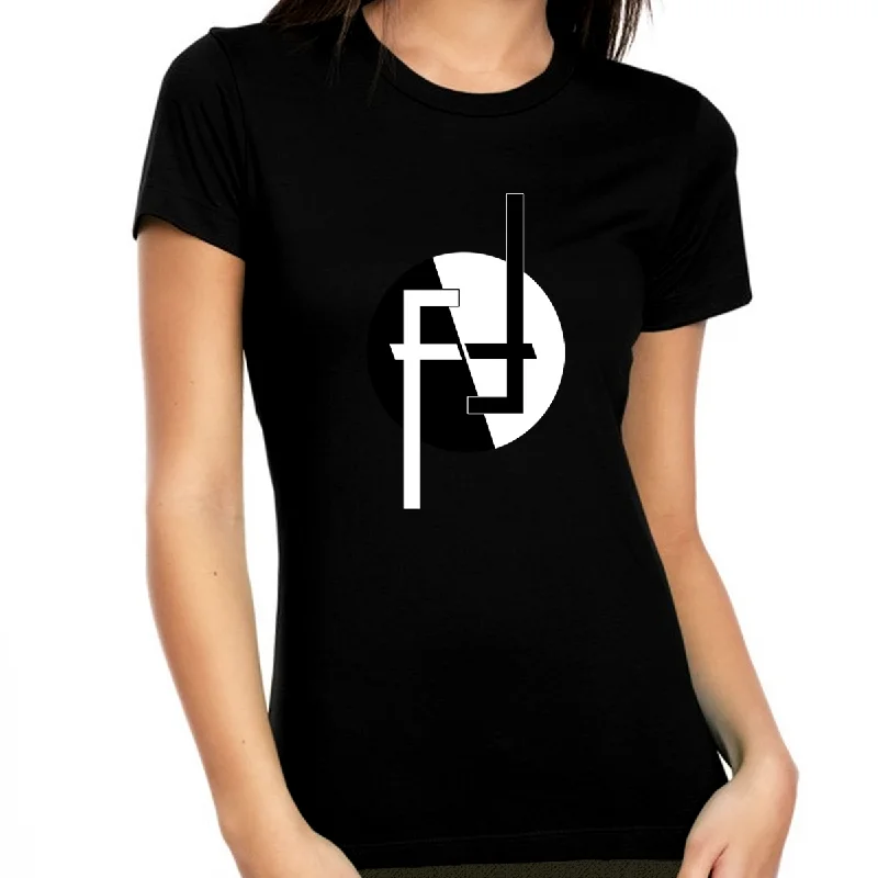 Retro Vintage Graphic Tees for WOMEN and TEENS - Abstract Novelty Graphic T-Shirts with Cool Designs Zippered Front Buttoned Front Snap Front Retro Vintage Graphic Tees for WOMEN and TEENS - Abstract Novelty Graphic T-Shirts with Cool Designs Zippered Front Buttoned Front Snap Front