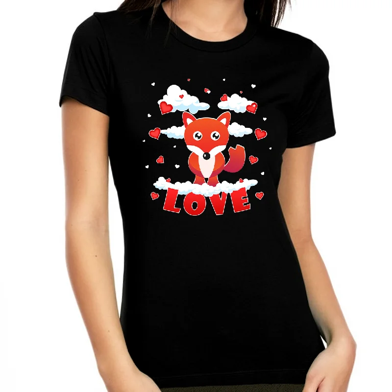 Valentines Day Shirts Women Love Fox Heart Valentines Day Shirt Valentines Day Gifts for Her Chenille Fabric Brocade Fabric Lace Fabric Valentines Day Shirts Women Love Fox Heart Valentines Day Shirt Valentines Day Gifts for Her Chenille Fabric Brocade Fabric Lace Fabric