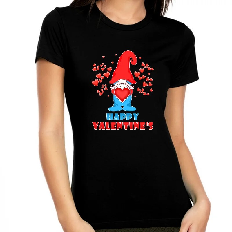 Valentines Shirts for Women Heart Cute Gnome Valentine's Day Shirt Valentines Day Gifts for Her Satin Fabric Silk Fabric Chiffon Fabric Valentines Shirts for Women Heart Cute Gnome Valentine's Day Shirt Valentines Day Gifts for Her Satin Fabric Silk Fabric Chiffon Fabric