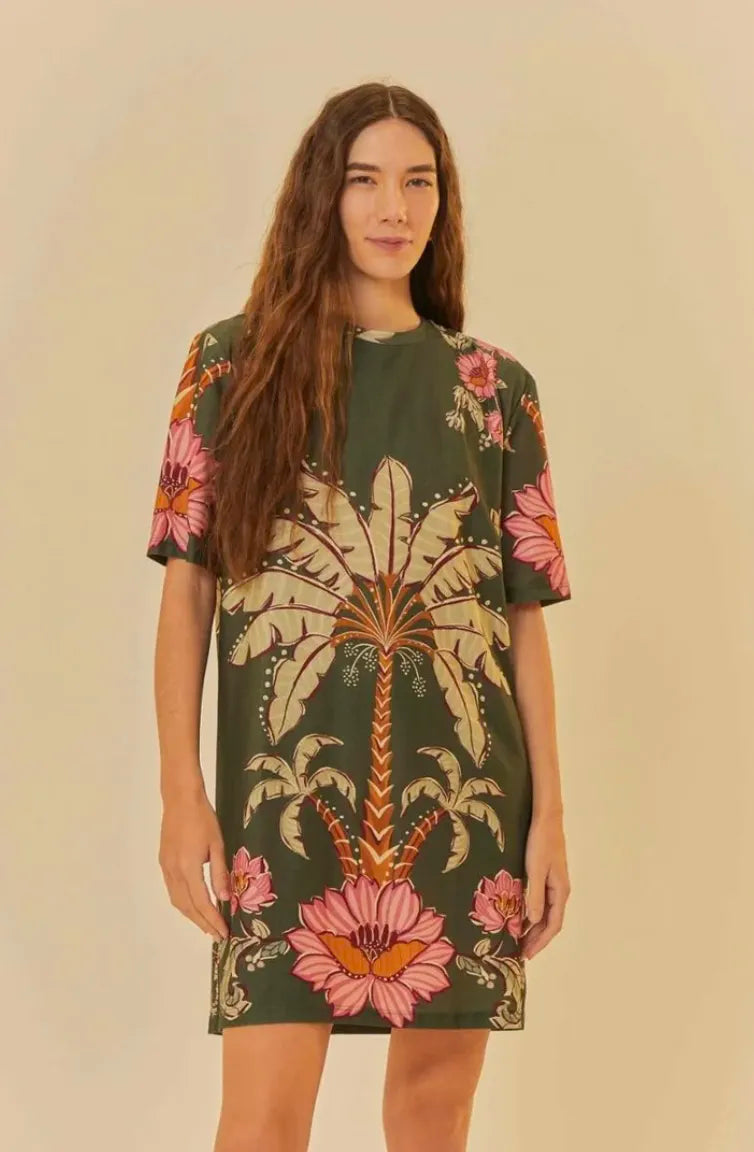 Vestido T-Shirt Ravenala Seamless Knitted Crochet