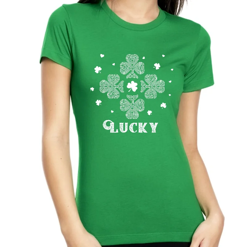 Womens St Patricks Day Shirt Lucky Clover St Pattys Day Shirts For Women St Patrick's Day Shamrock Shirt Striped Floral Plaid Womens St Patricks Day Shirt Lucky Clover St Pattys Day Shirts For Women St Patrick's Day Shamrock Shirt Striped Floral Plaid