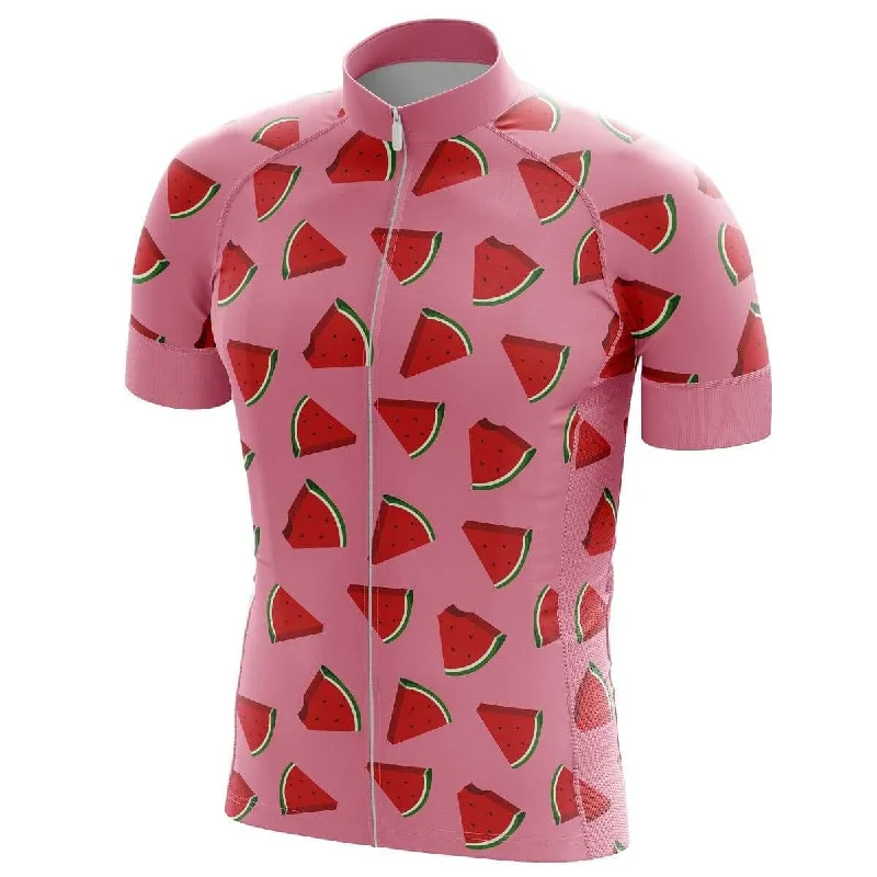 Watermelon Slice Cycling Jersey - Pink Off Shoulder Jersey Top